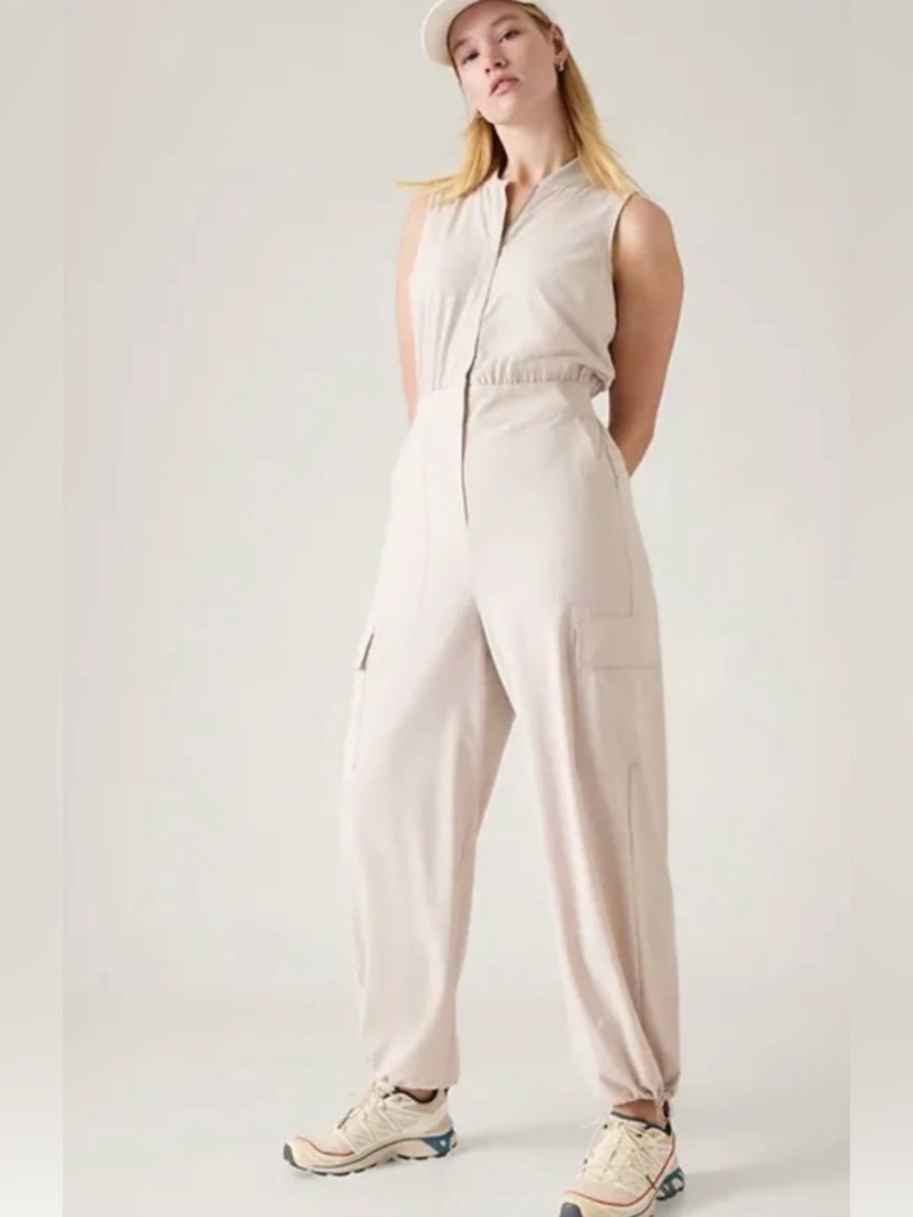 Athleta Brooklyn utility jumpsuit size 10 tall